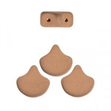 Ginko Leaf Beads 7.5x7.5mm Bondeli - Matt cappuccino
